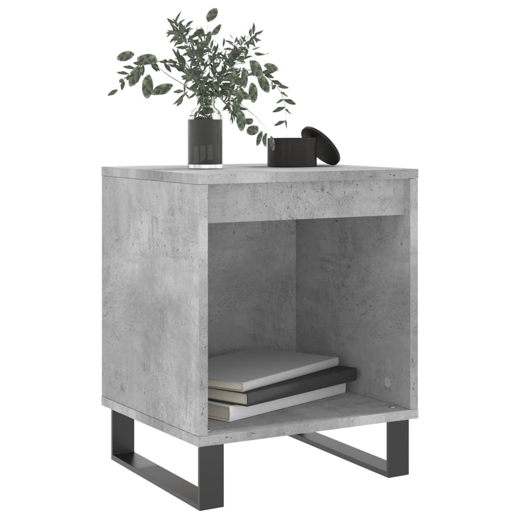 Comodini 2pz Grigio Cemento 40x35x50 cm in Legno Multistrato - homemem39