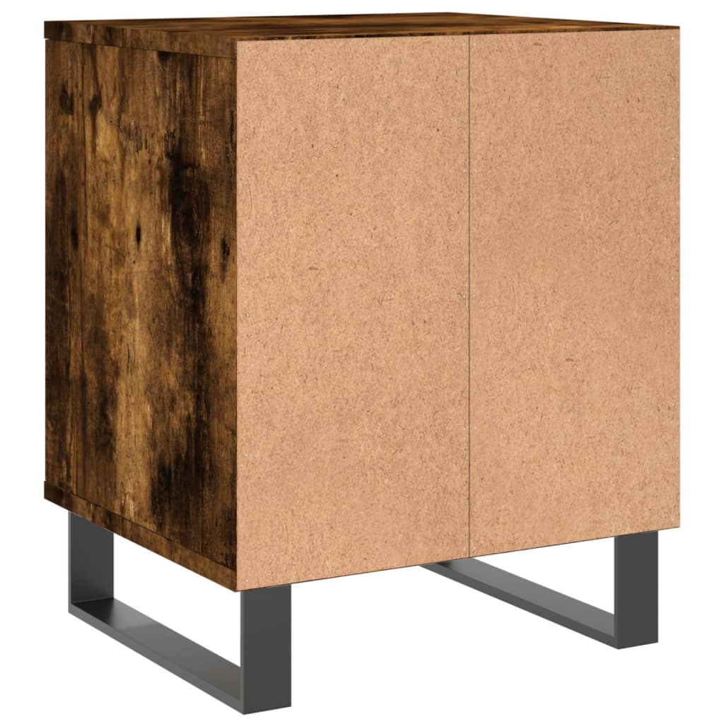 Comodini 2pz Rovere Fumo 40x35x50 cm in Legno Multistrato - homemem39