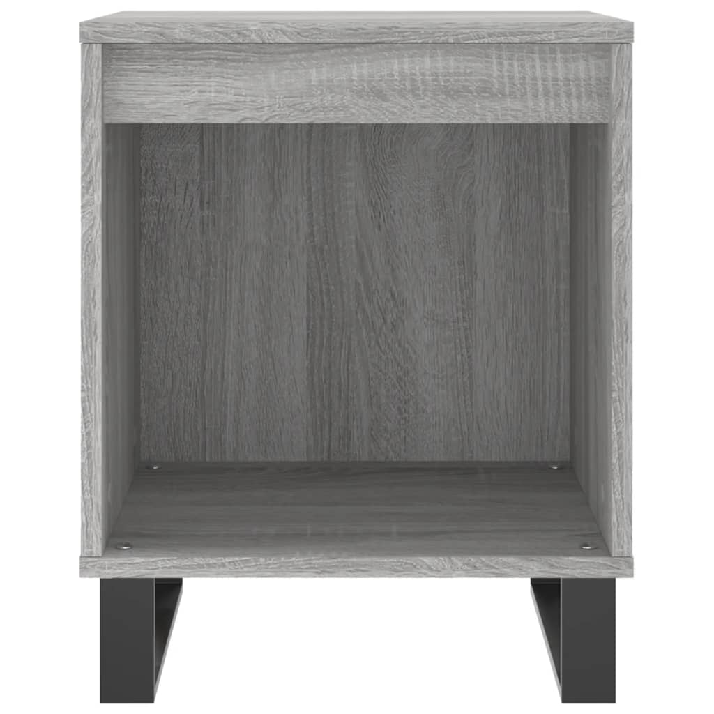 Comodini 2pz Grigio Sonoma 40x35x50 cm in Legno Multistrato - homemem39