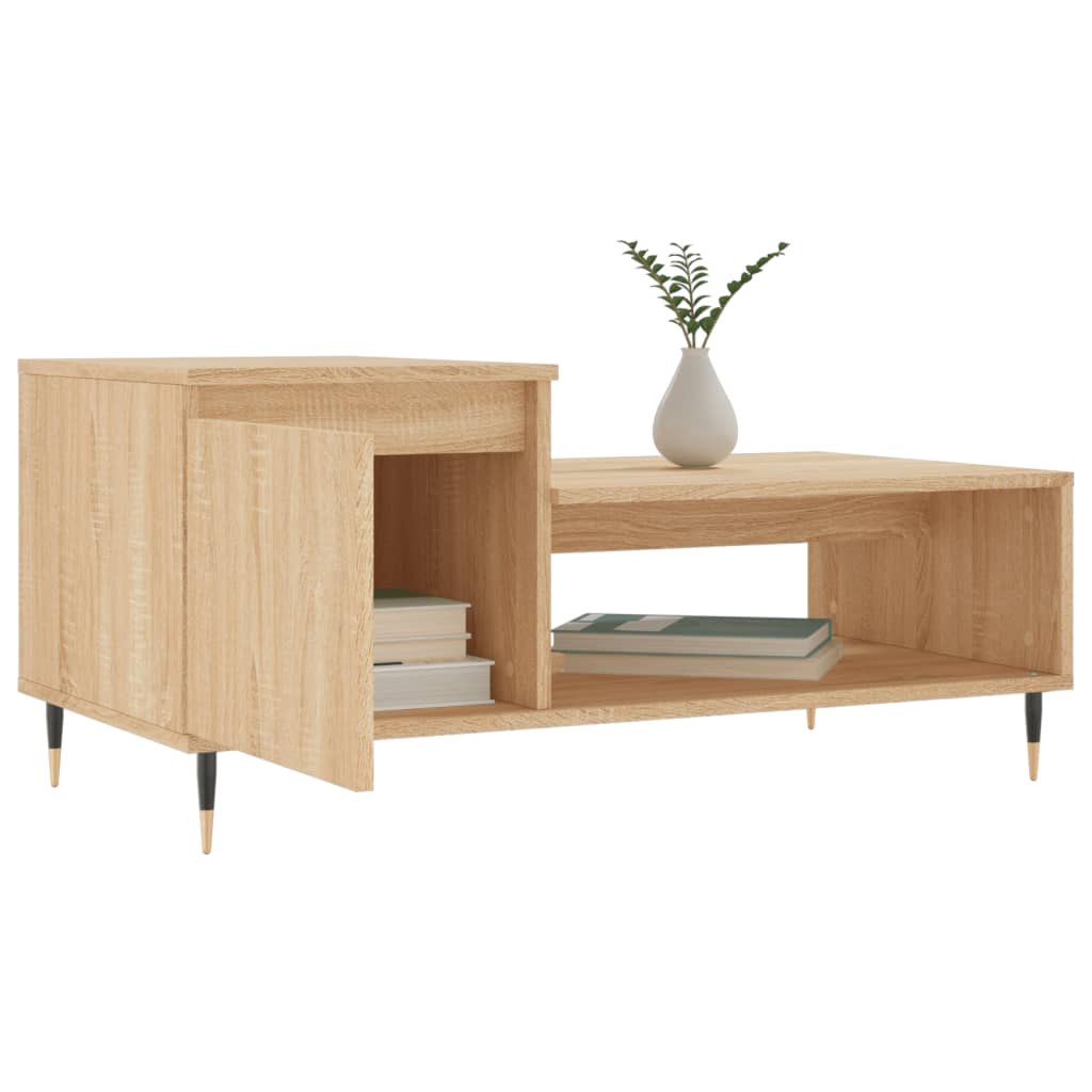 Tavolino da Salotto Rovere Sonoma 100x50x45cm Legno Multistrato | homemem39
