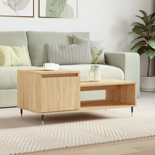 Tavolino da Salotto Rovere Sonoma 100x50x45cm Legno Multistrato | homemem39