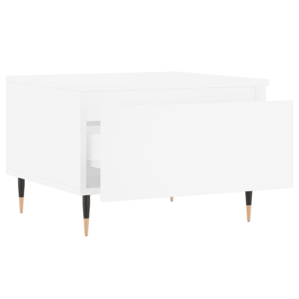 Tavolini da Salotto 2pz Bianchi 50x46x35cm in Legno Multistrato | homemem39