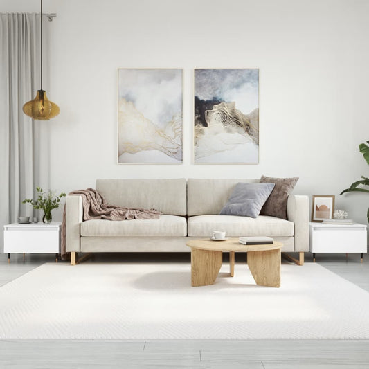 Tavolini da Salotto 2pz Bianchi 50x46x35cm in Legno Multistrato | homemem39