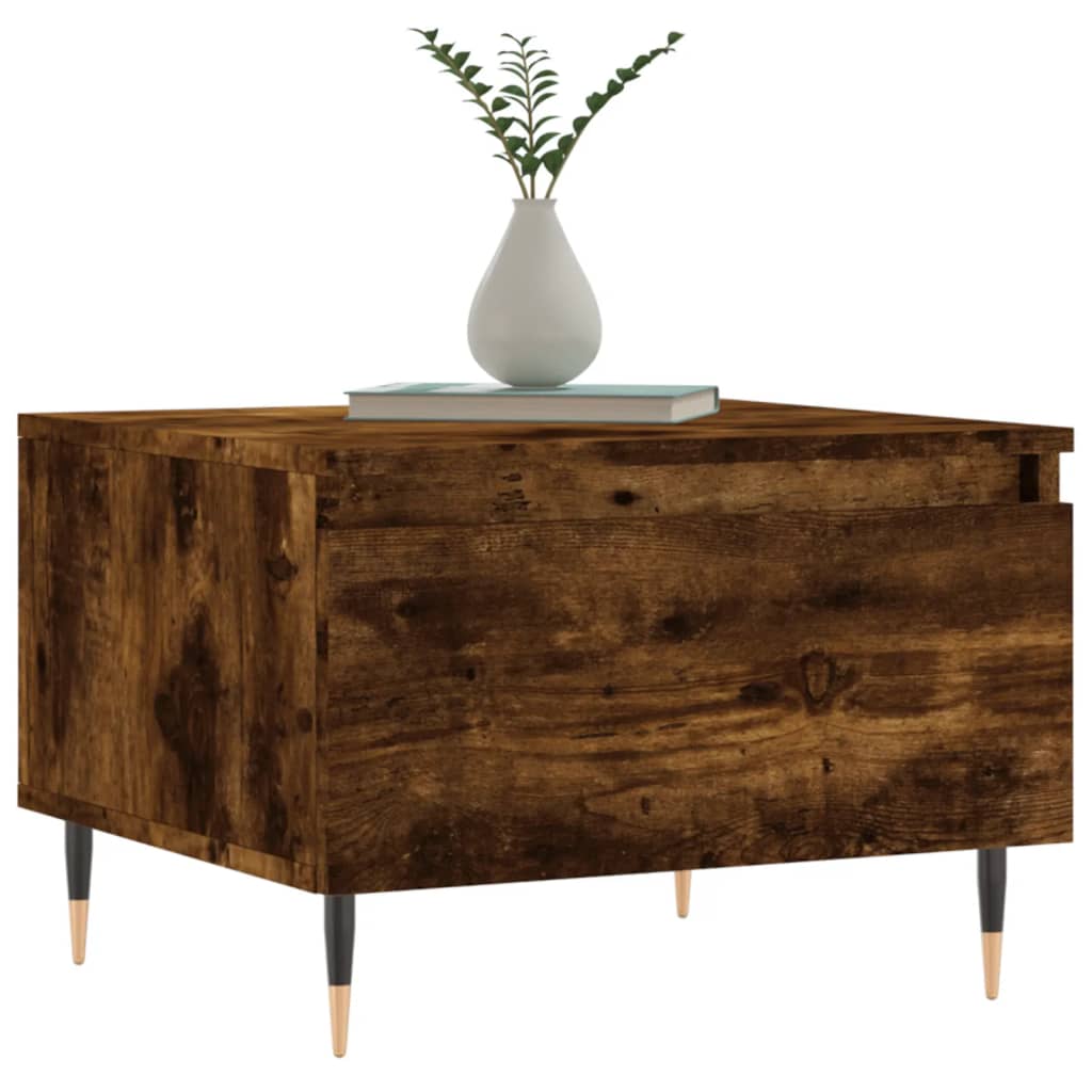 Tavolini Salotto 2pz Rovere Fumo 50x46x35 cm Legno Multistrato | homemem39