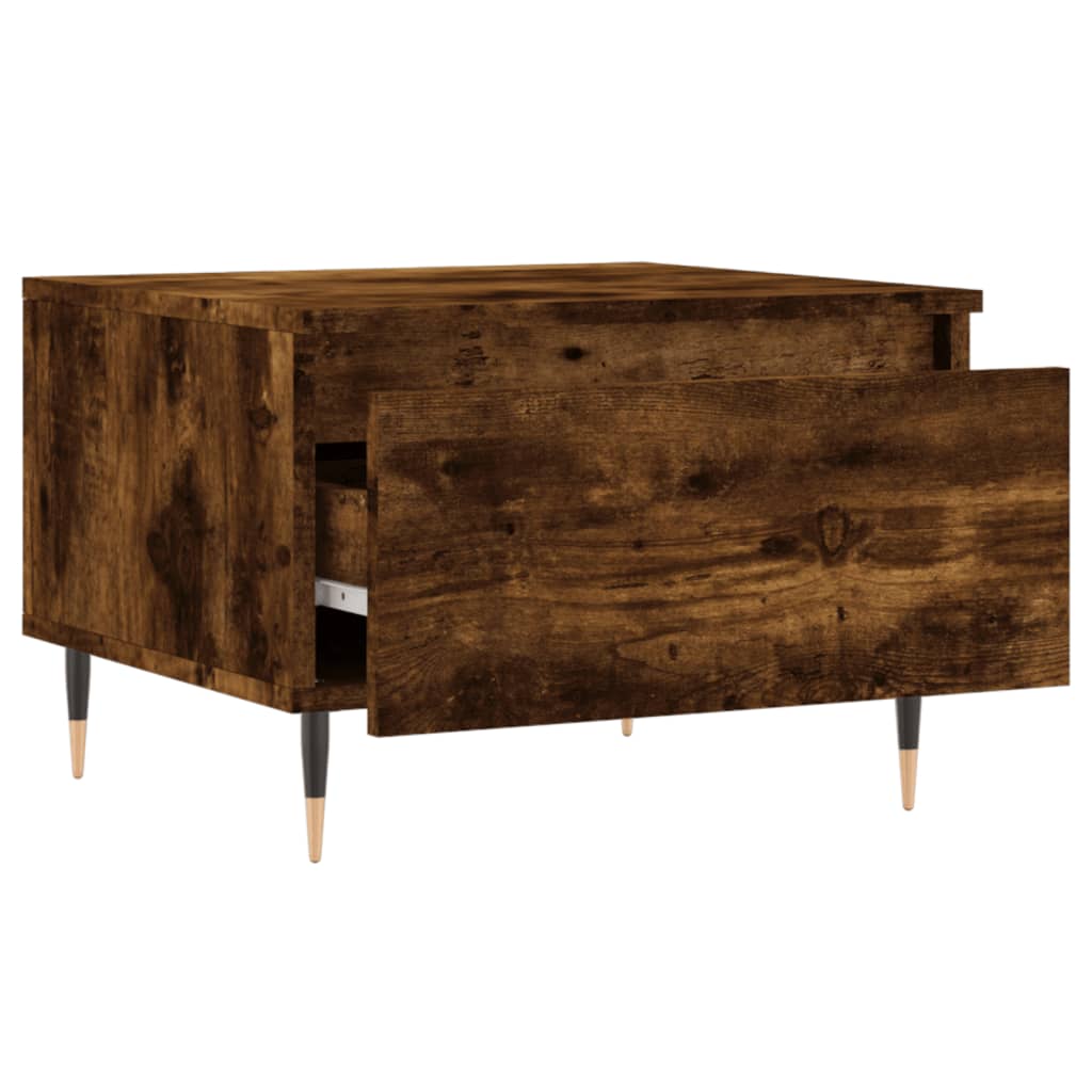 Tavolini Salotto 2pz Rovere Fumo 50x46x35 cm Legno Multistrato | homemem39