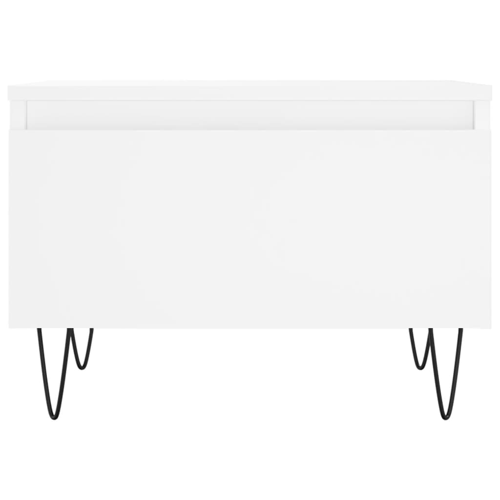 Tavolini da Salotto 2pz Bianchi 50x46x35cm in Legno Multistrato | homemem39