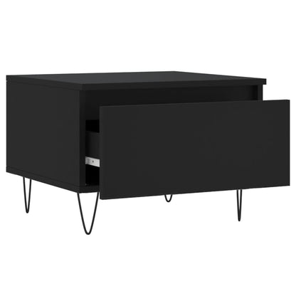 Tavolini da Salotto 2pz Neri 50x46x35 cm in Legno Multistrato | homemem39