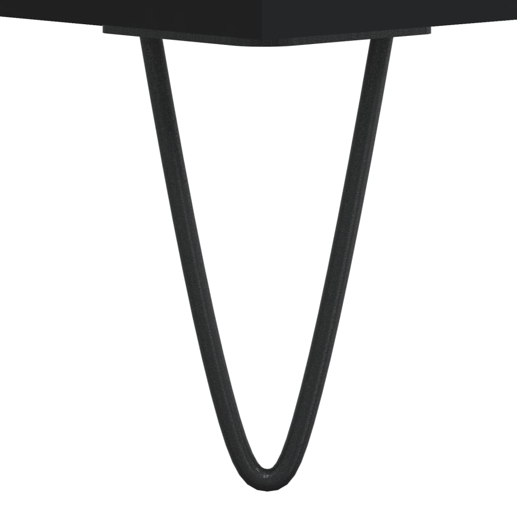 Tavolini da Salotto 2pz Neri 50x46x35 cm in Legno Multistrato | homemem39