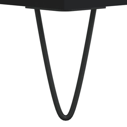 Tavolini da Salotto 2pz Neri 50x46x35 cm in Legno Multistrato | homemem39