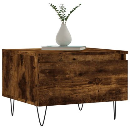Tavolini Salotto 2pz Rovere Fumo 50x46x35 cm Legno Multistrato | homemem39