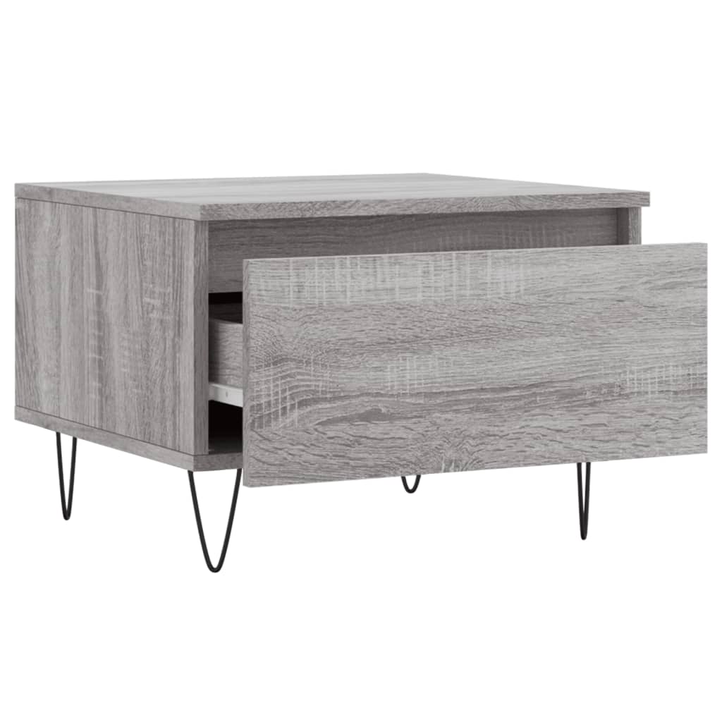 Tavolini Salotto 2pz Grigio Sonoma 50x46x35cm Legno Multistrato | homemem39