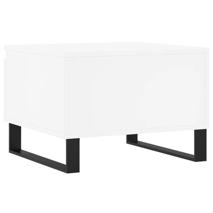 Tavolini da Salotto 2pz Bianchi 50x46x35cm in Legno Multistrato | homemem39