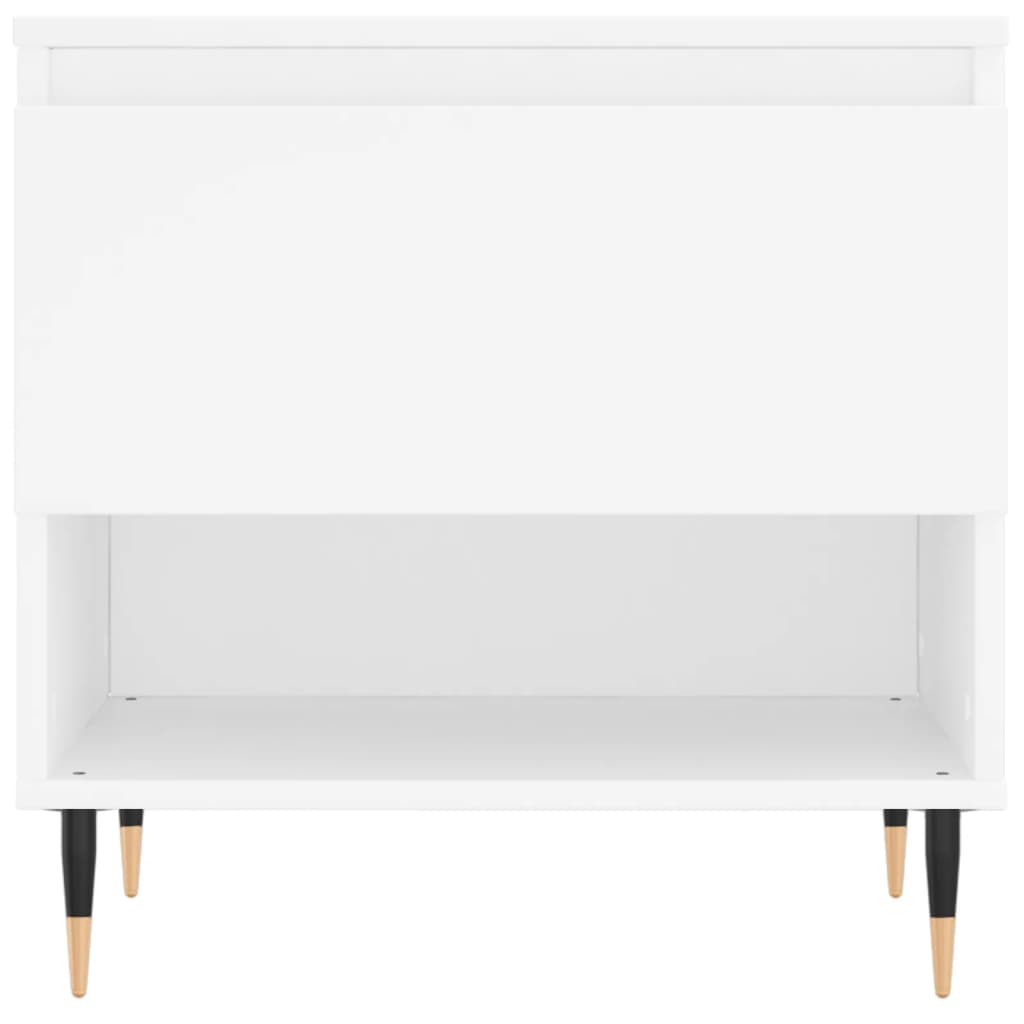 Tavolino da Salotto Bianco 50x46x50 cm in Legno Multistrato | homemem39