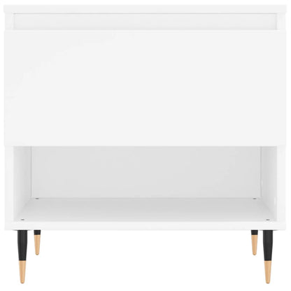 Tavolino da Salotto Bianco 50x46x50 cm in Legno Multistrato | homemem39
