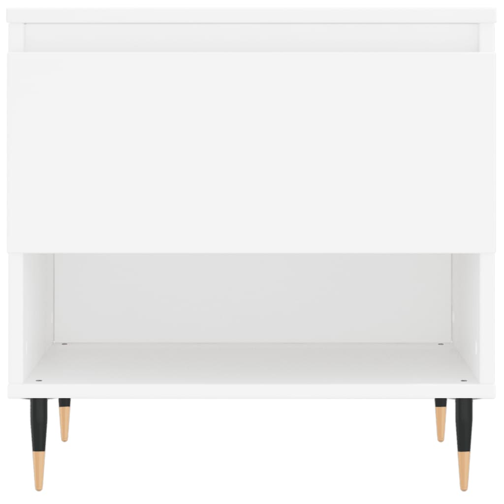 Tavolini Salotto 2 pz Bianchi 50x46x50 cm in Legno Multistrato | homemem39