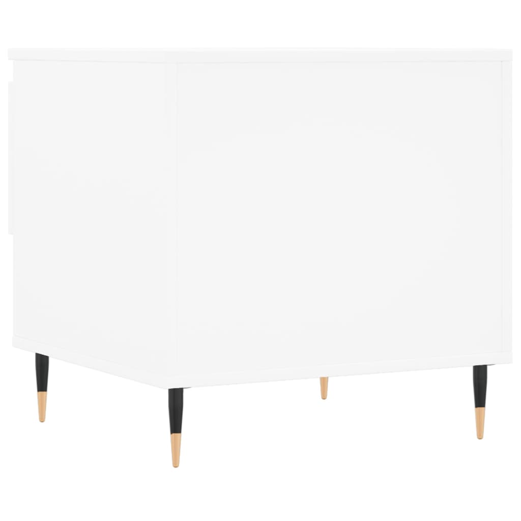 Tavolini Salotto 2 pz Bianchi 50x46x50 cm in Legno Multistrato | homemem39