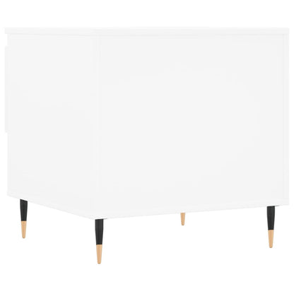 Tavolini Salotto 2 pz Bianchi 50x46x50 cm in Legno Multistrato | homemem39