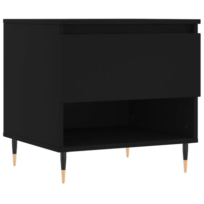 Tavolino da Salotto Nero 50x46x50 cm in Legno Multistrato | homemem39