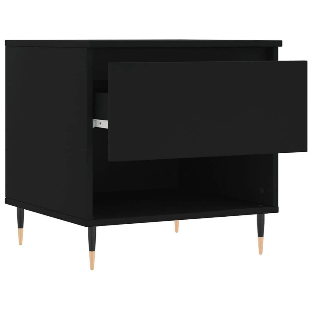 Tavolino da Salotto Nero 50x46x50 cm in Legno Multistrato | homemem39