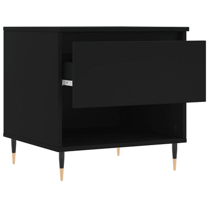 Tavolino da Salotto Nero 50x46x50 cm in Legno Multistrato | homemem39