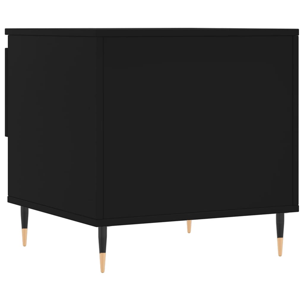 Tavolino da Salotto Nero 50x46x50 cm in Legno Multistrato | homemem39