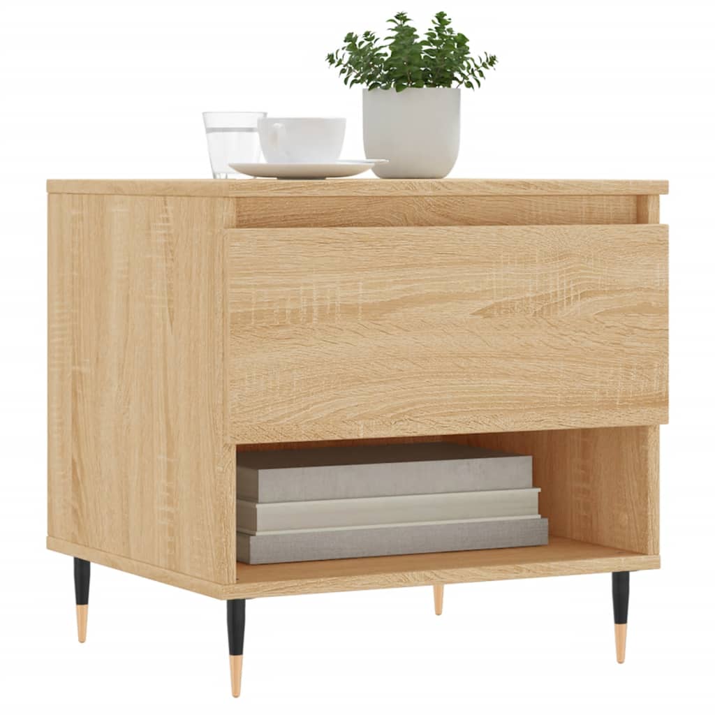 Tavolini Salotto 2pz Rovere Sonoma 50x46x50cm Legno Multistrato | homemem39