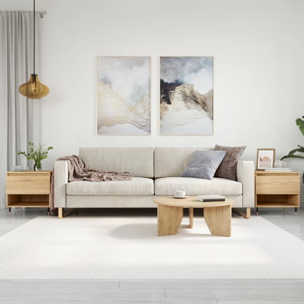 Tavolini Salotto 2pz Rovere Sonoma 50x46x50cm Legno Multistrato | homemem39