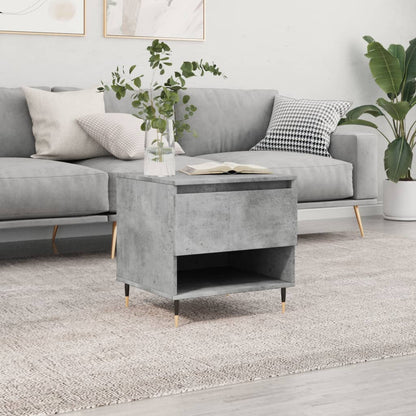 Tavolino da Salotto Grigio Cemento 50x46x50cm Legno Multistrato | homemem39