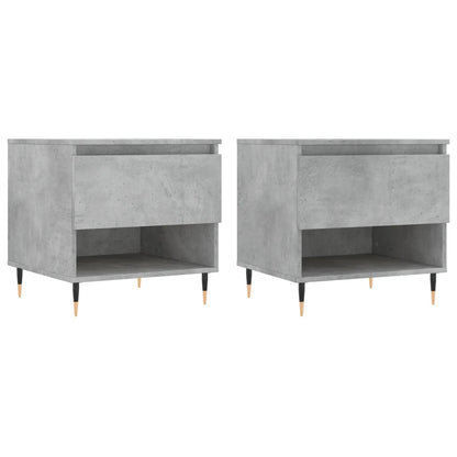 Tavolini Salotto 2pz Grigio Cemento 50x46x50 Legno Multistrato | homemem39