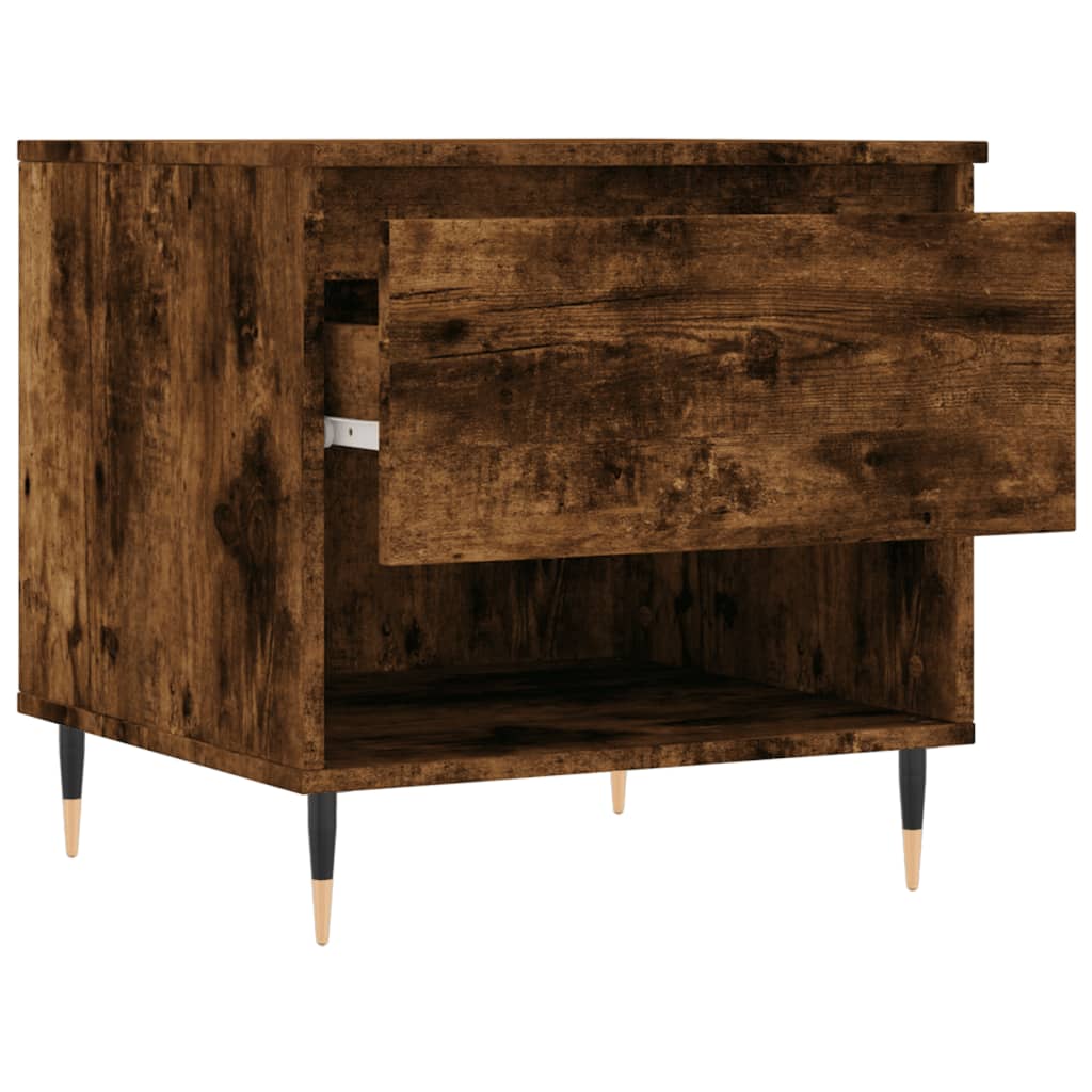 Tavolini Salotto 2pz Rovere Fumo 50x46x50 cm Legno Multistrato | homemem39