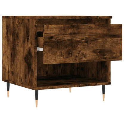 Tavolini Salotto 2pz Rovere Fumo 50x46x50 cm Legno Multistrato | homemem39