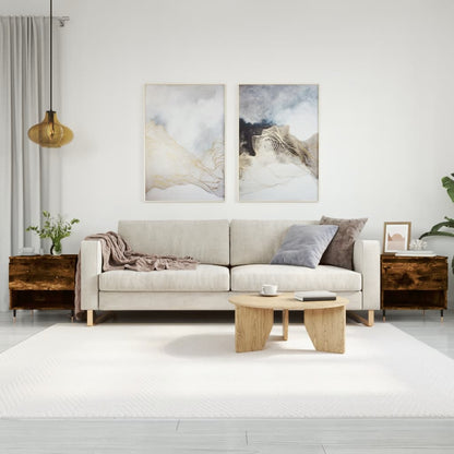 Tavolini Salotto 2pz Rovere Fumo 50x46x50 cm Legno Multistrato | homemem39