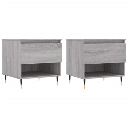 Tavolini Salotto 2pz Grigio Sonoma 50x46x50cm Legno Multistrato | homemem39