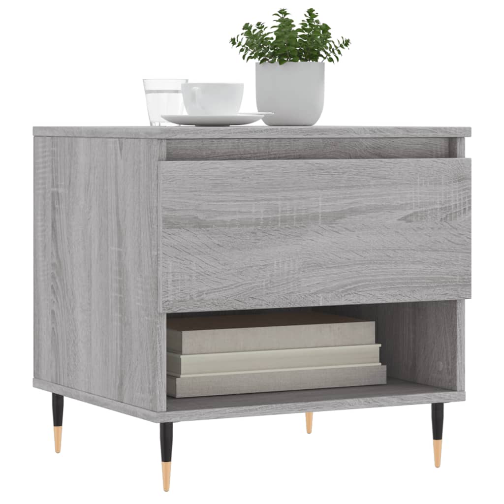 Tavolini Salotto 2pz Grigio Sonoma 50x46x50cm Legno Multistrato | homemem39