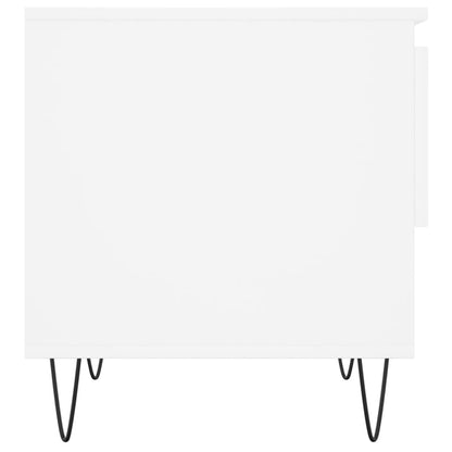 Tavolini Salotto 2 pz Bianchi 50x46x50 cm in Legno Multistrato | homemem39