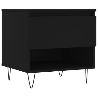 Tavolino da Salotto Nero 50x46x50 cm in Legno Multistrato | homemem39