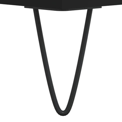 Tavolino da Salotto Nero 50x46x50 cm in Legno Multistrato | homemem39
