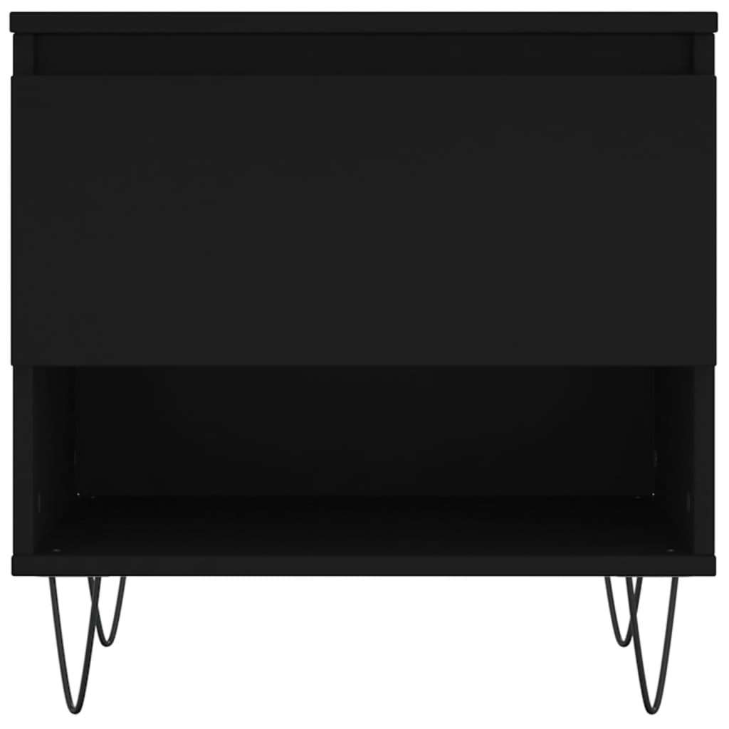 Tavolini da Salotto 2 pz Neri 50x46x50 cm in Legno Multistrato | homemem39