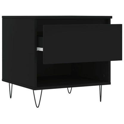 Tavolini da Salotto 2 pz Neri 50x46x50 cm in Legno Multistrato | homemem39