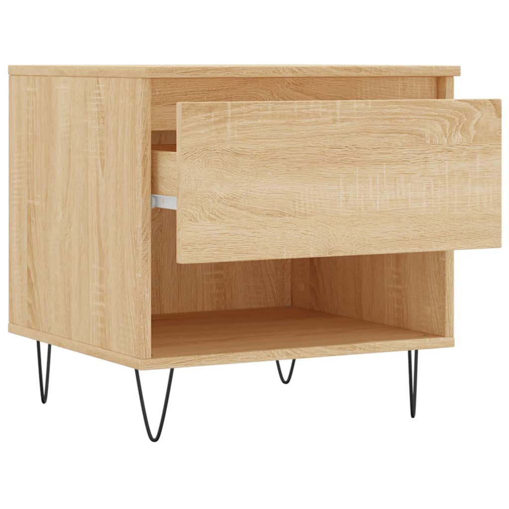 Tavolini Salotto 2pz Rovere Sonoma 50x46x50cm Legno Multistrato | homemem39