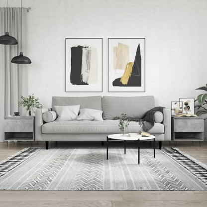 Tavolini Salotto 2pz Grigio Cemento 50x46x50 Legno Multistrato | homemem39