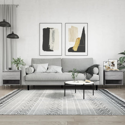 Tavolini Salotto 2pz Grigio Sonoma 50x46x50cm Legno Multistrato | homemem39