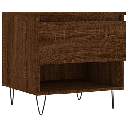 Tavolini Salotto 2pz Rovere Marrone 50x46x50 Legno Multistrato | homemem39