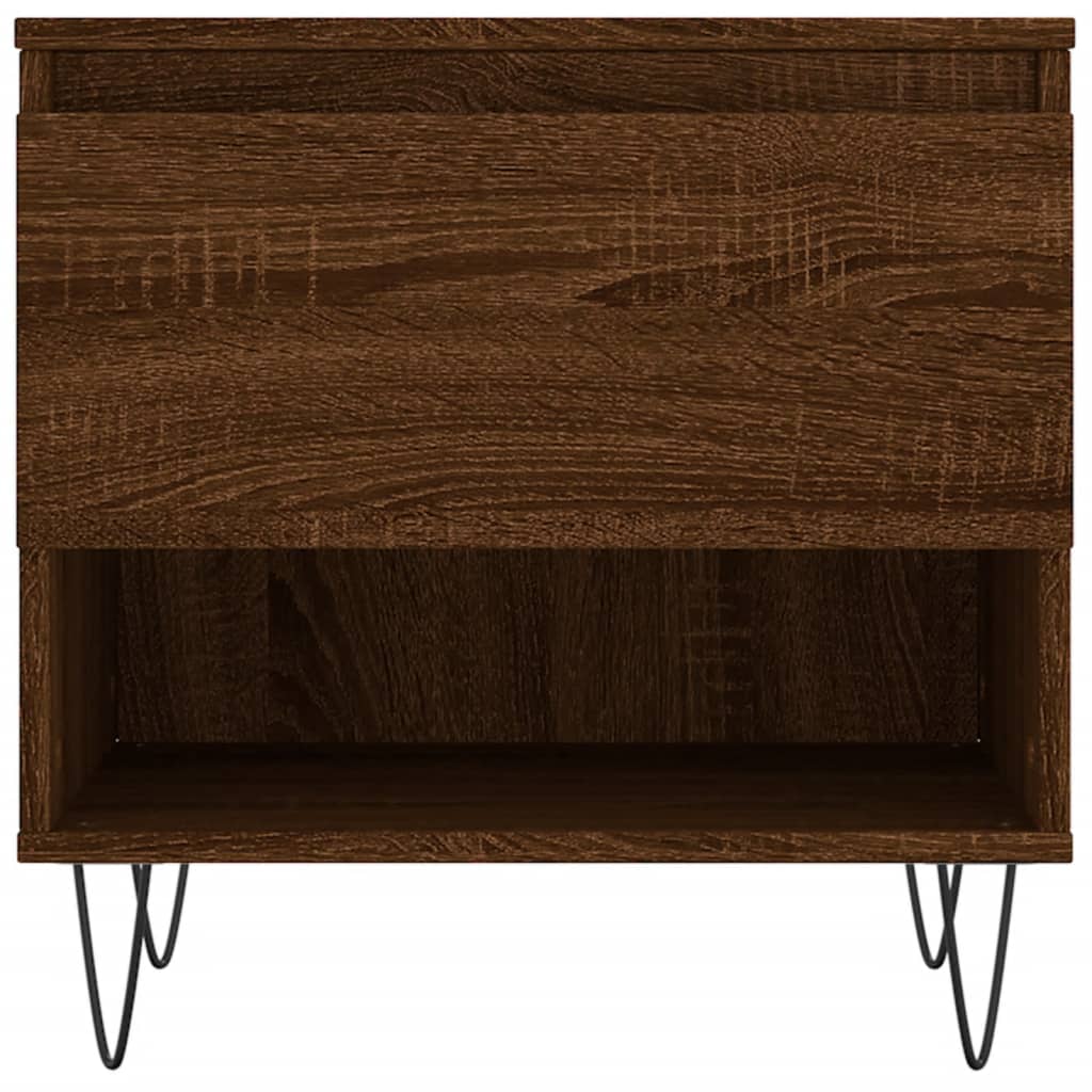 Tavolini Salotto 2pz Rovere Marrone 50x46x50 Legno Multistrato | homemem39