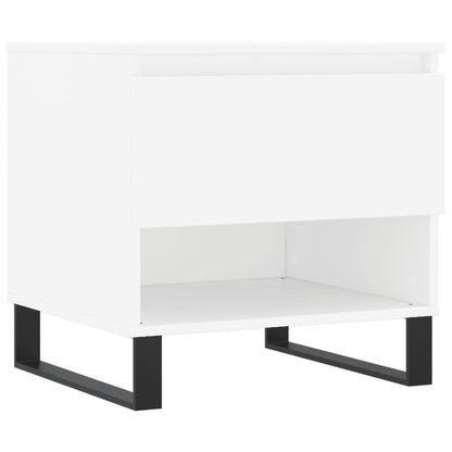 Tavolini Salotto 2 pz Bianchi 50x46x50 cm in Legno Multistrato | homemem39