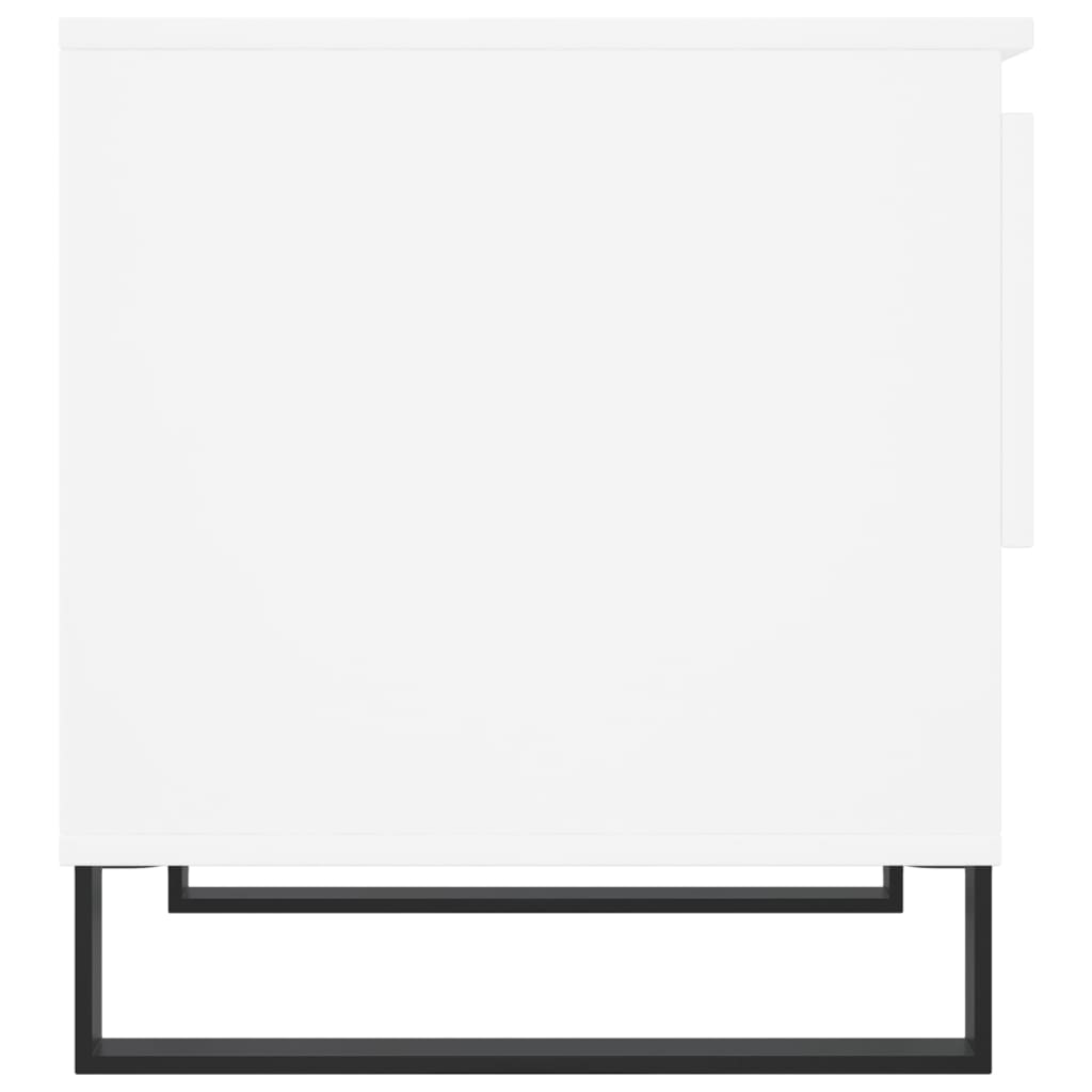 Tavolini Salotto 2 pz Bianchi 50x46x50 cm in Legno Multistrato | homemem39