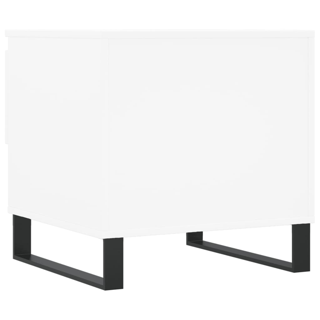 Tavolini Salotto 2 pz Bianchi 50x46x50 cm in Legno Multistrato | homemem39