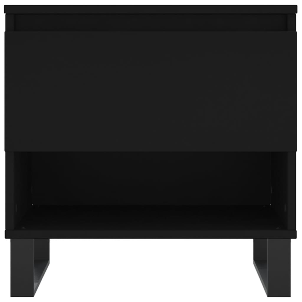 Tavolino da Salotto Nero 50x46x50 cm in Legno Multistrato | homemem39
