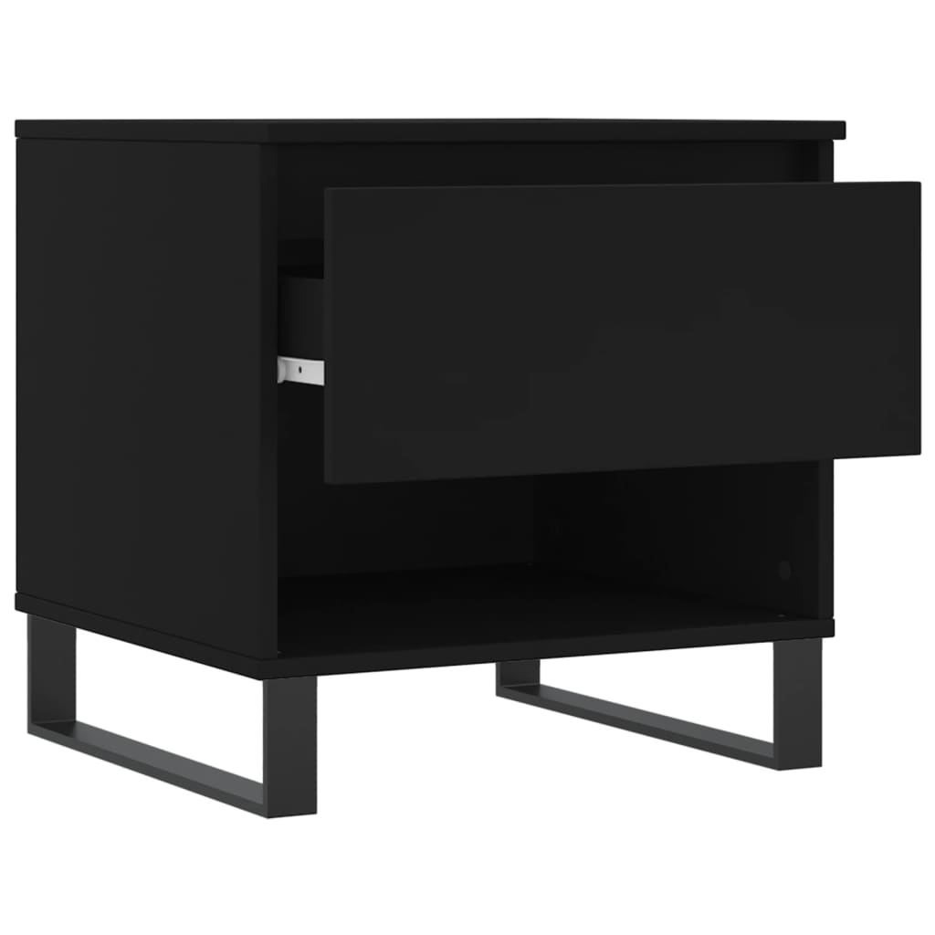 Tavolino da Salotto Nero 50x46x50 cm in Legno Multistrato | homemem39