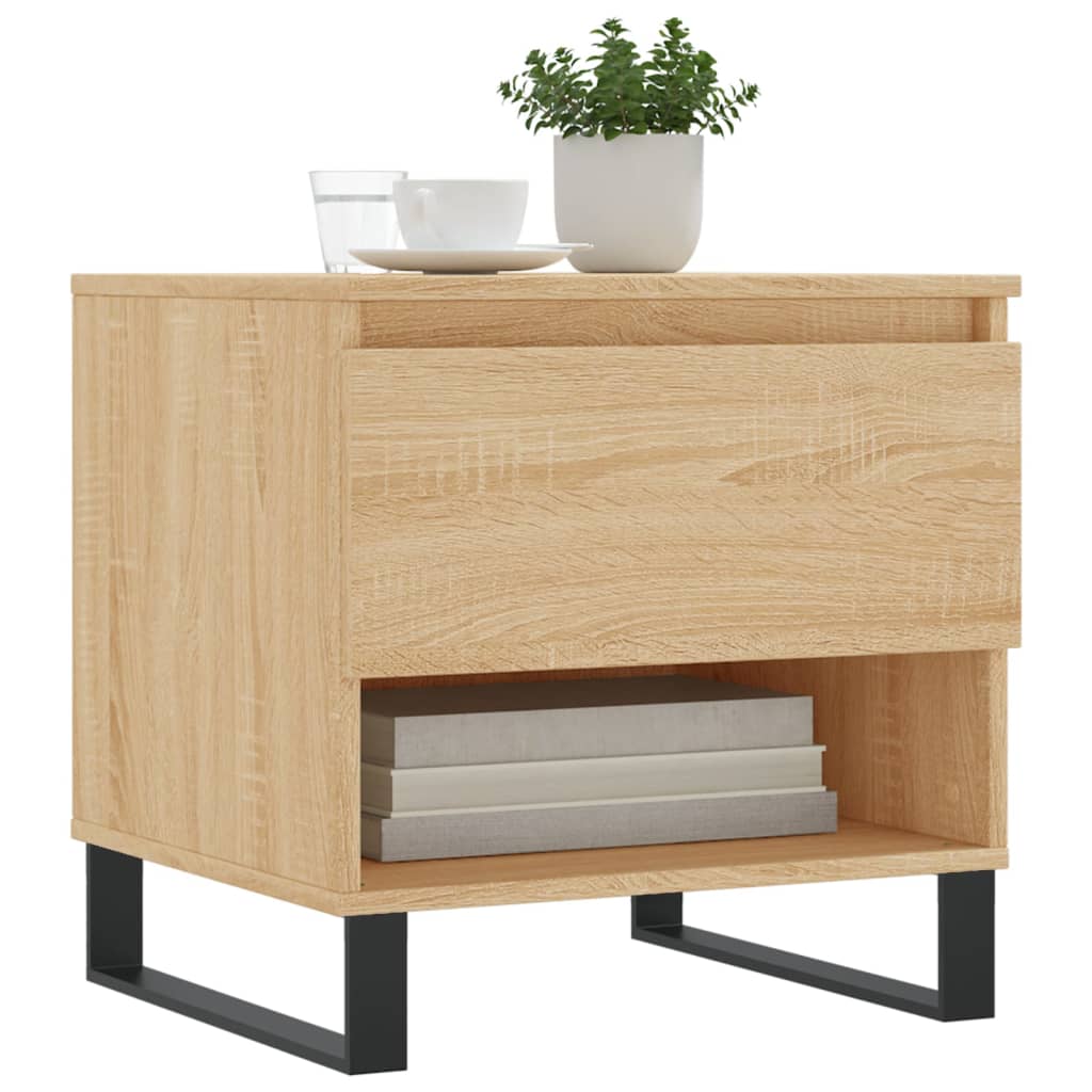 Tavolini Salotto 2pz Rovere Sonoma 50x46x50cm Legno Multistrato | homemem39